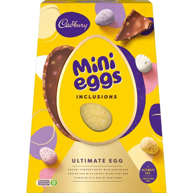 CADBURY MINI EGGS INCLUSIONS EASTER EGG 374G