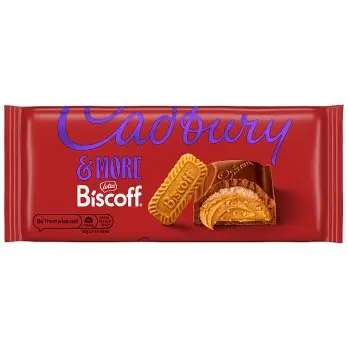 CADBURY & MORE WITH BISCOFF FILLING 195G