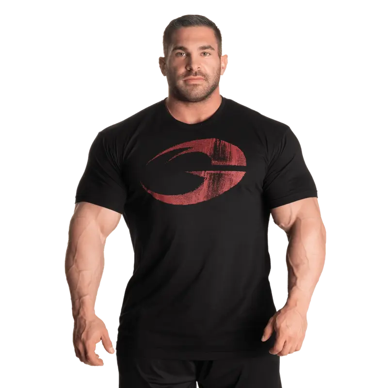 Cadet Tee - Black/Red