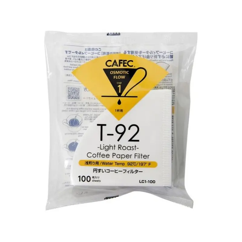 Cafec T-92 - Light Roast - Pappersfilter - Cup1 - 100pcs