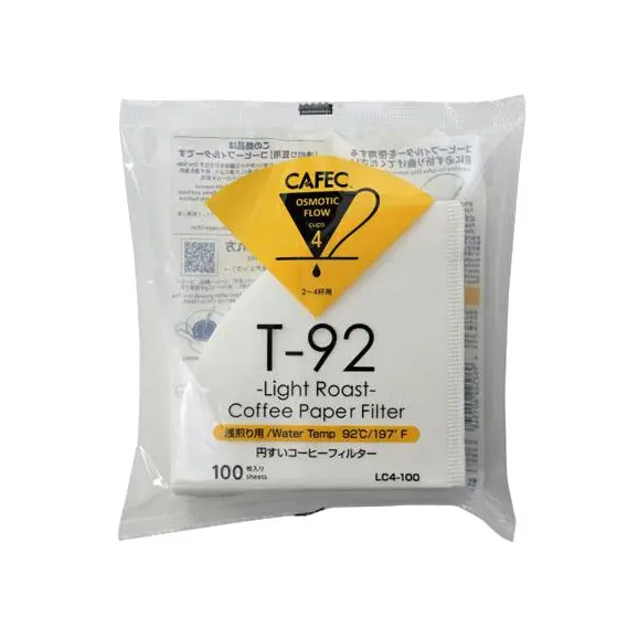 Cafec T-92 - Light Roast - Pappersfilter - Cup4 - 100pcs