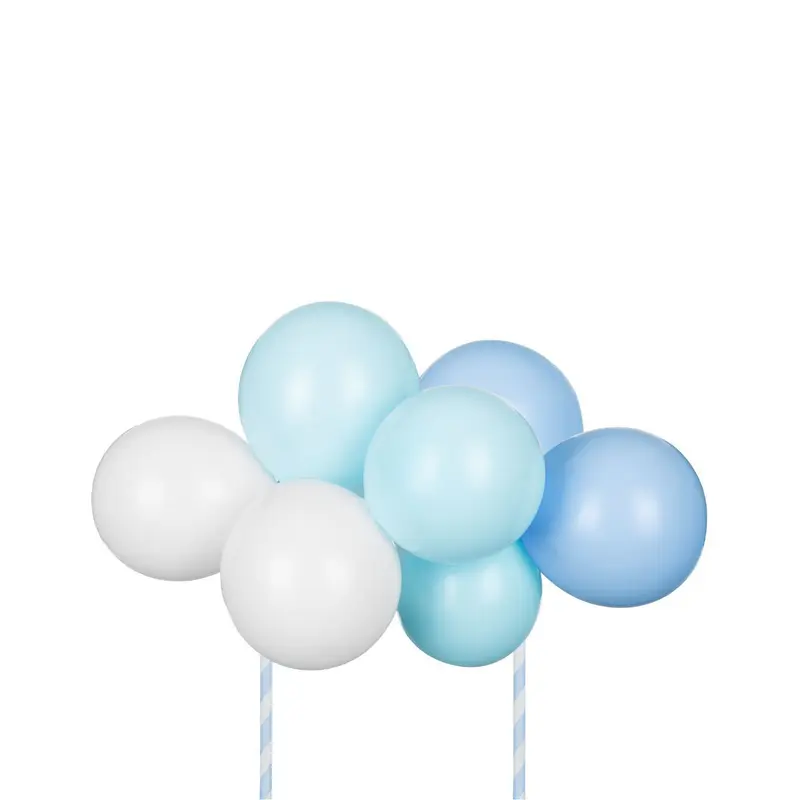Cake topper Ballonger Blå