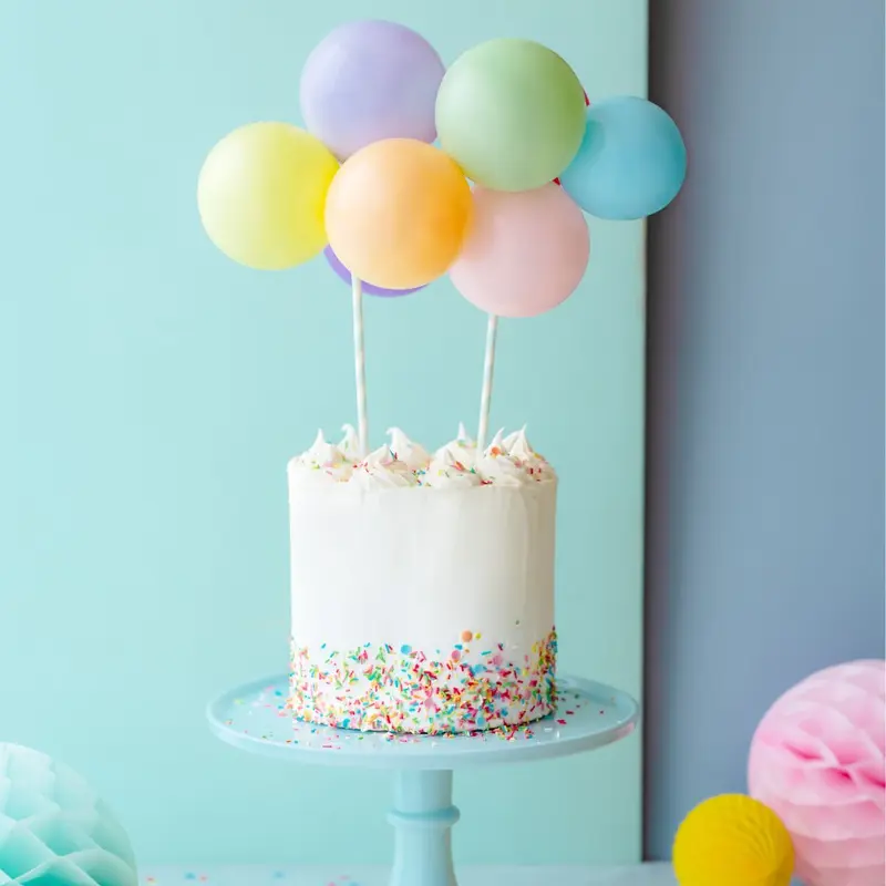 Cake topper Ballonger Pastell