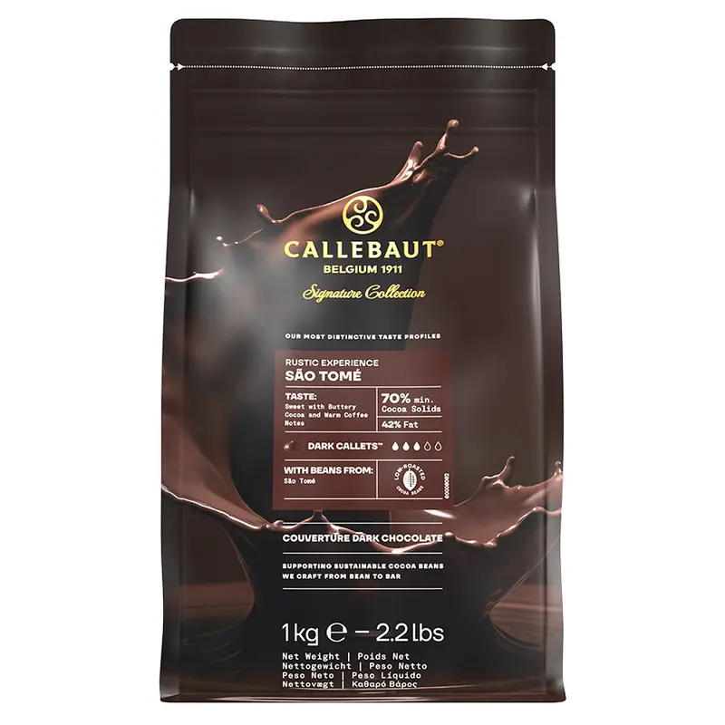 Callebaut Rustic Sao Tomé Mörk 70% 1kg