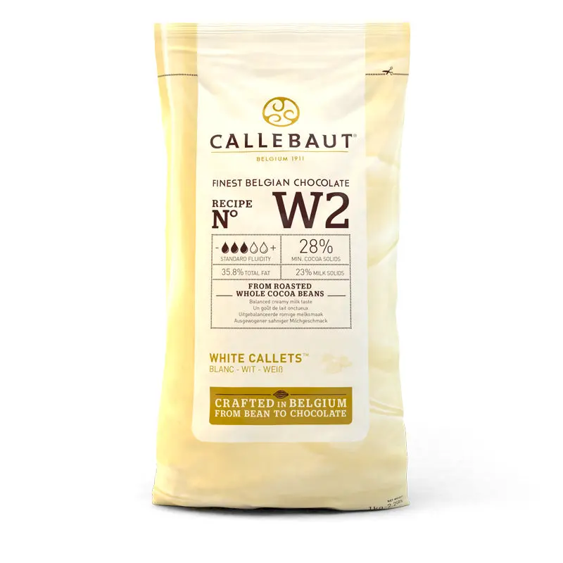Callebaut W2 Vit Choklad 28% 1kg
