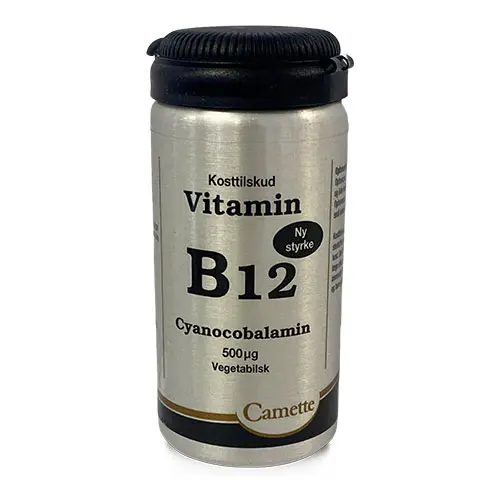 Camette B12 Vitamin 500 Mcg Cyanocobalamin | 90 tabletter