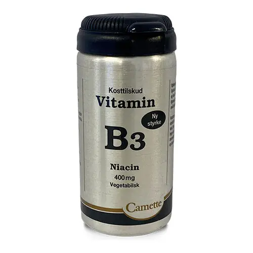 Camette B3 Vitamin Niacin 400mg | 90 tabletter