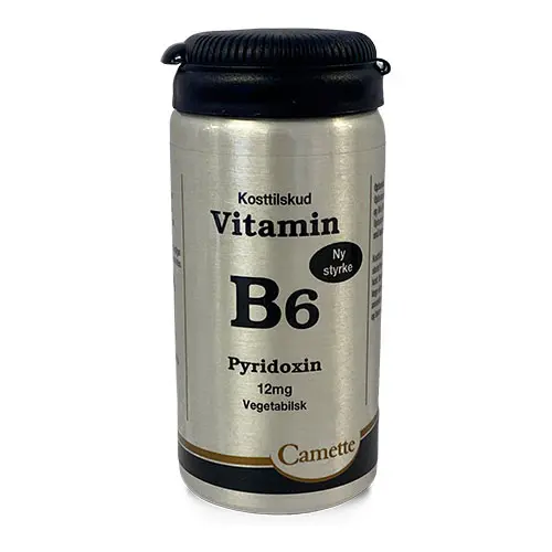 Camette B6 Vitamin Pyridoxin 12mg | 90 tabletter
