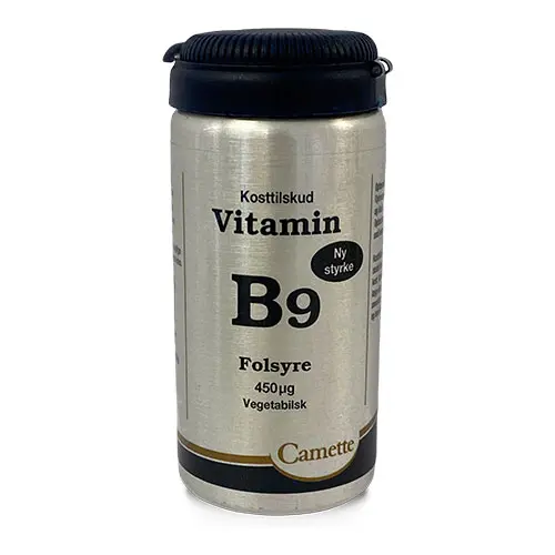 Camette B9 Vitamin Folsyre 450mcg | 90 tabletter