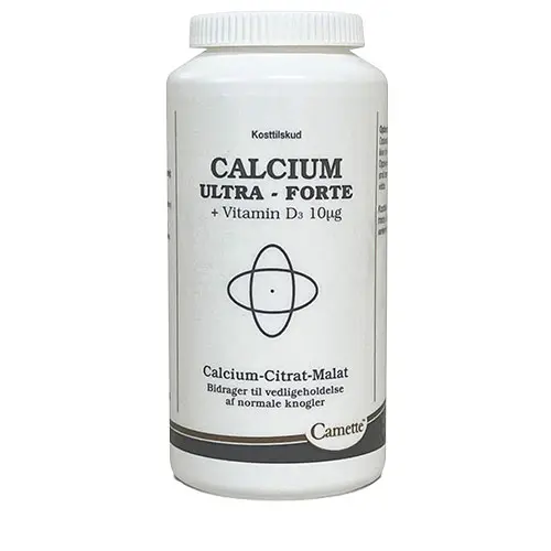 Camette Calcium Ultra Forte + Ekstra D3 | 200 tabletter