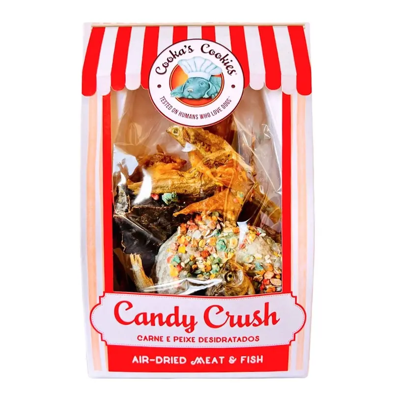 Candy Crush Paket - Lufttorkade hundgodisar med dogfetti 200 g