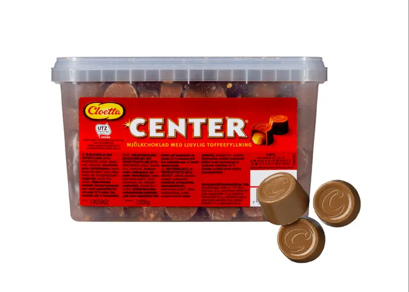 Center 2200g Lösvikt Cloetta Storpack