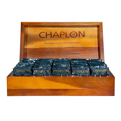 Chaplon Telåda I Trä med 50 tepåsar EKO