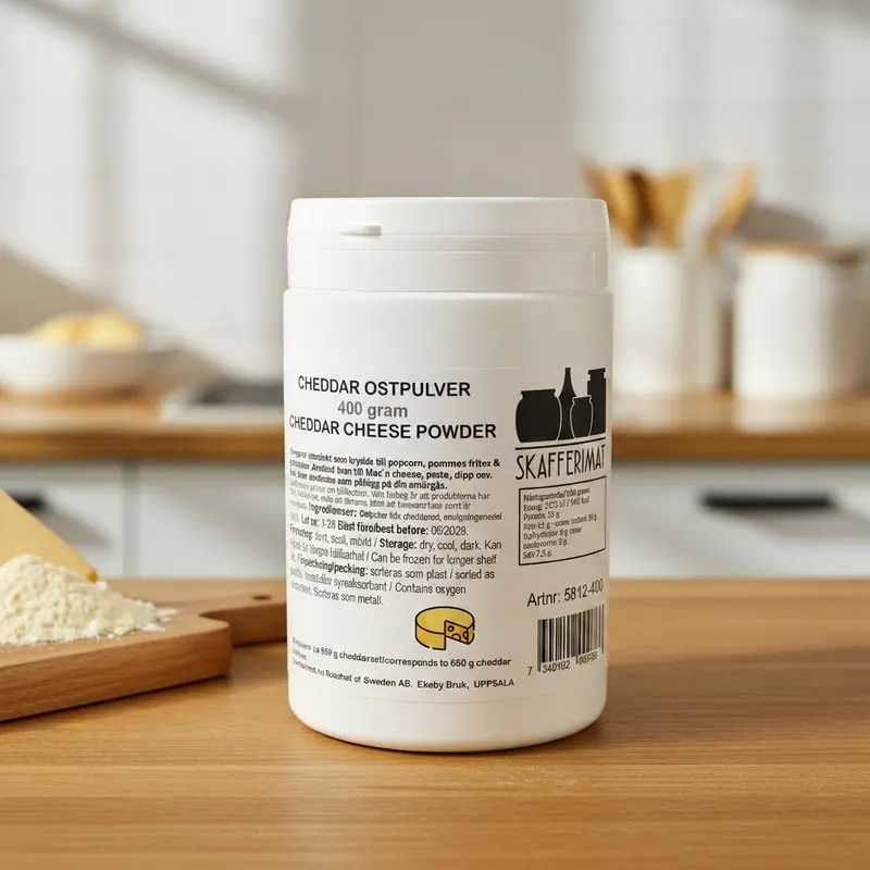 Cheddar Ostpulver | Äkta cheddarost med lång hållbarhet