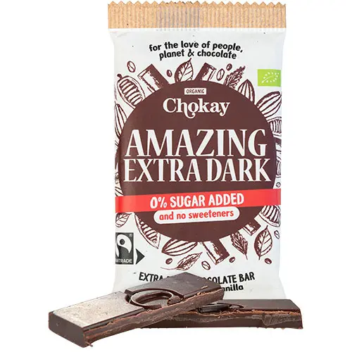 Chokay Chokladbar Ekologisk 70 g | Fantastisk Extra Mörk