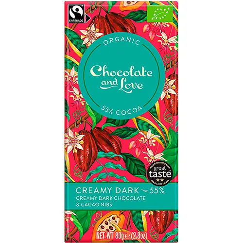 Choklad Creamy Dark 55% Ekologisk från