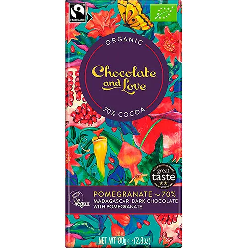 Choklad Granatäpple 70% Ekologisk från