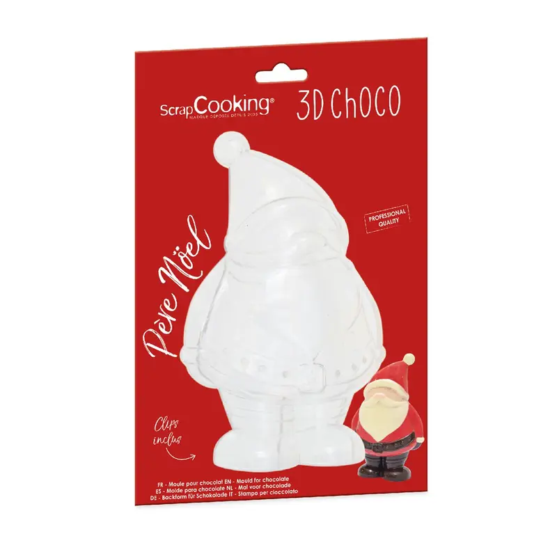 Chokladform Jultomte 3D Scrapcooking