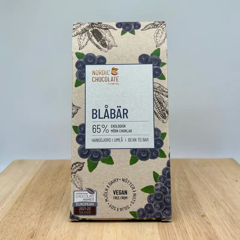 Chokladkaka blåbär 65% allergenfri