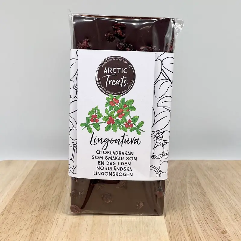 Chokladkaka lingontuva