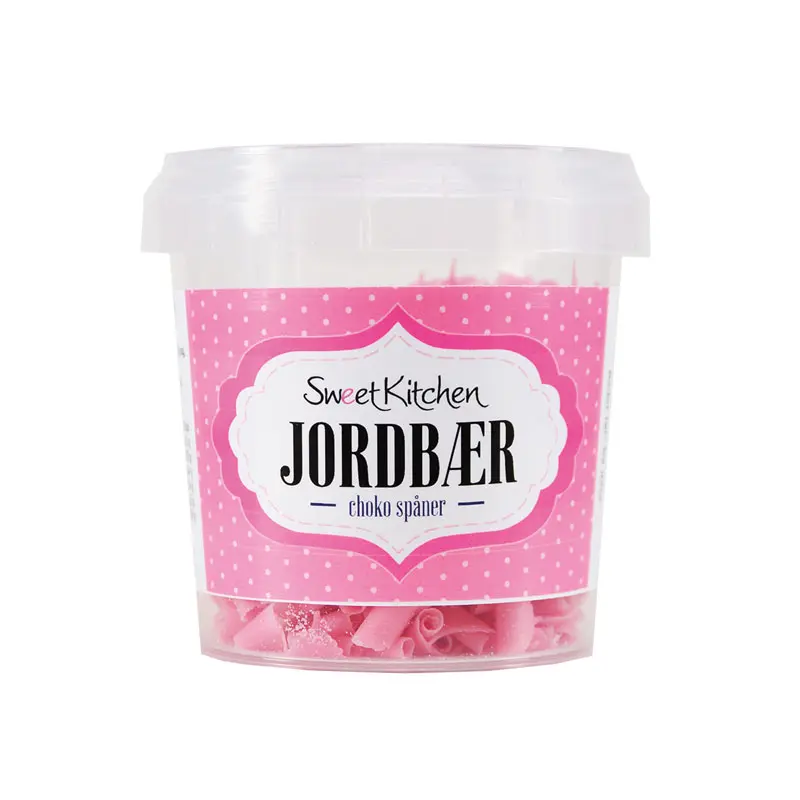 Chokladspån Jordgubb Rosa