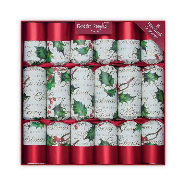 CHRISTMAS CRACKERS BOWS & BERRIES 12 PACK Nr.11