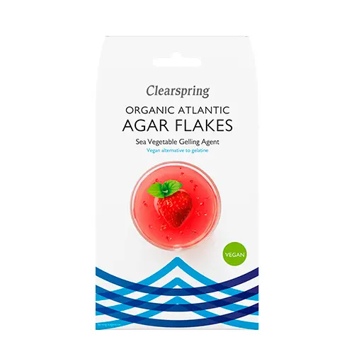 Clearspring Agar Flakes EKO Veg. Gelatinmedel Av Tång | 30 g
