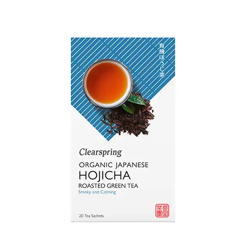 Clearspring Japansk Hojicha Te (Bancha Blad Te) Ekologisk | 20 påsar