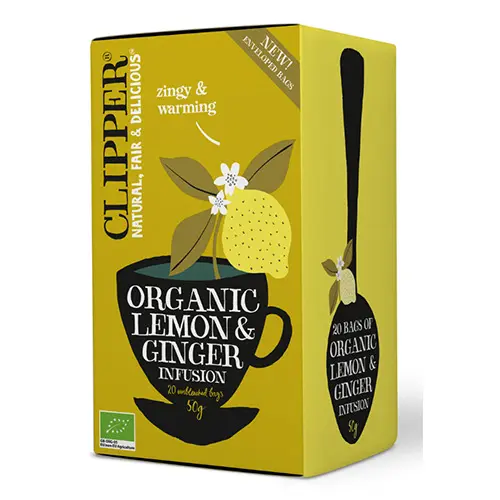 Clipper Citron & Ingefär Te Ekologisk | 20 påsar