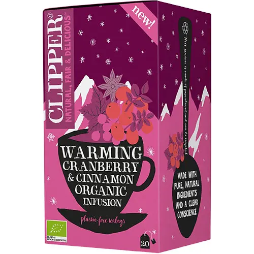 Clipper Tranbär Kanel te Ekologisk | 20 påsar