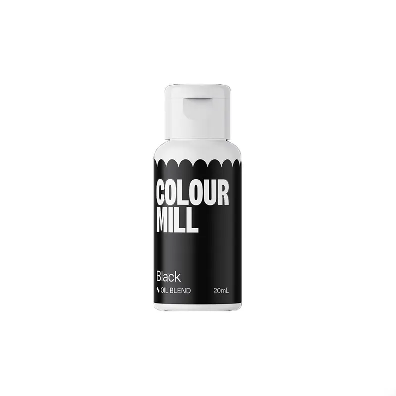 Colour Mill Black Svart Oljebaserad ätbar färg