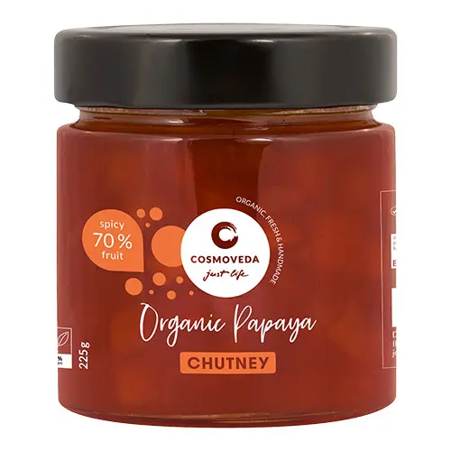 Cosmoveda Chutney Papaya Ekologisk | 225 g