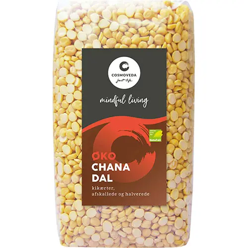 Cosmoveda Kikärtor Ekologisk halverade och skalade | 500 g