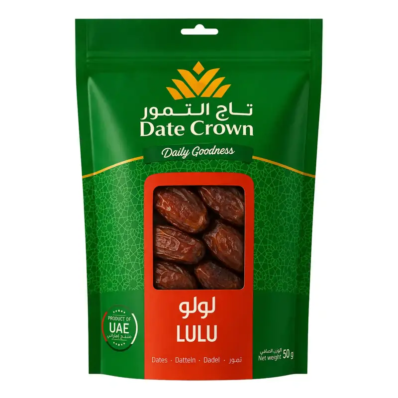 Crown Dadlar Lulu 500g – Runda & Saftiga Premiumdadlar