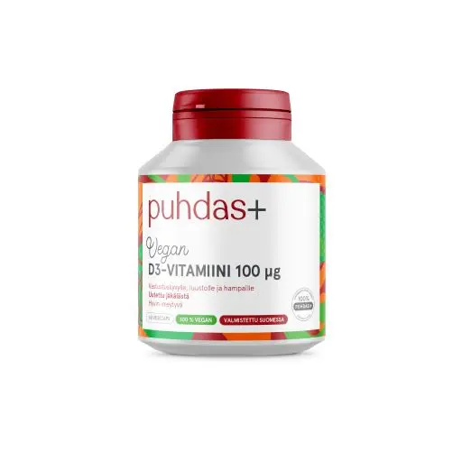 D3-vitamin 100 µg vegan, 60 k