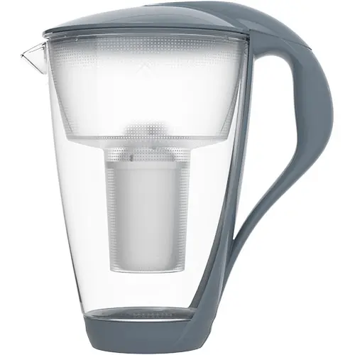 Dafi Vattenfilterkanna 2.0 L Glas | Stålgrå
