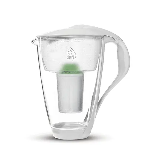 Dafi Vattenfilterkanna 2,0 L Glas | Vit