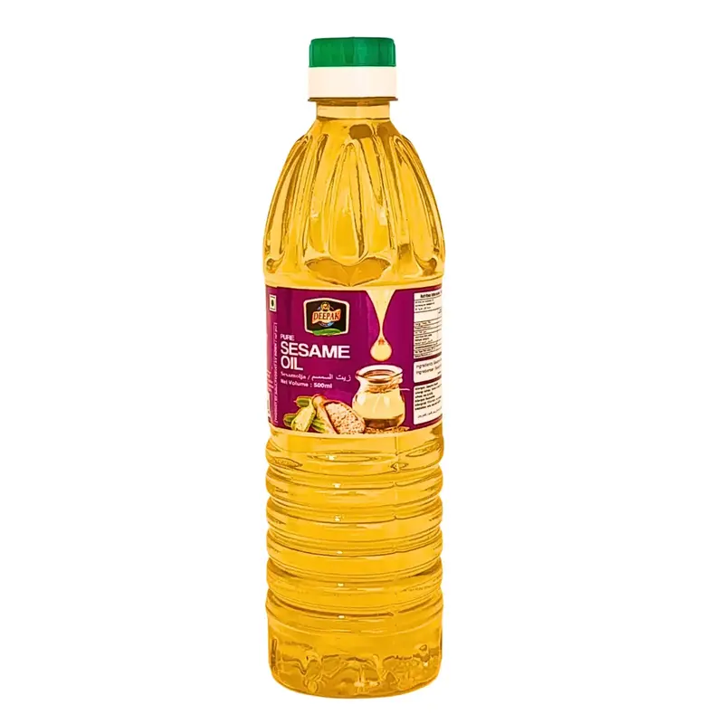 Deepak Brand Sesamolja 500ml – Ren, Kallpressad & Naturlig