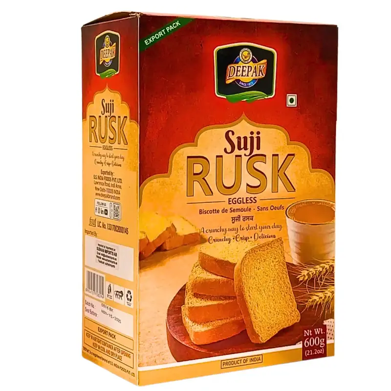 Deepak Sooji Rusk 600g – Krispig, Ljuvlig och Oemotståndlig!