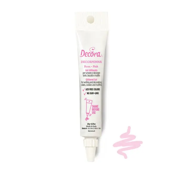 Dekorpenna ätbar Rosa Decora