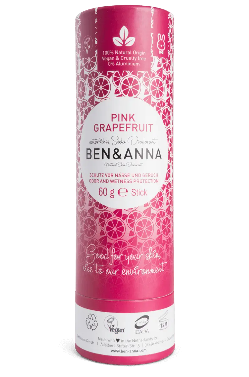 Deodorant Stick, Pink Grapefruit (ekoförpackning), 40 g