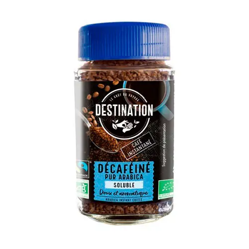 Destination Premium Koffeinfritt Instant Kaffe Fairtrade Ekologisk | 100 g