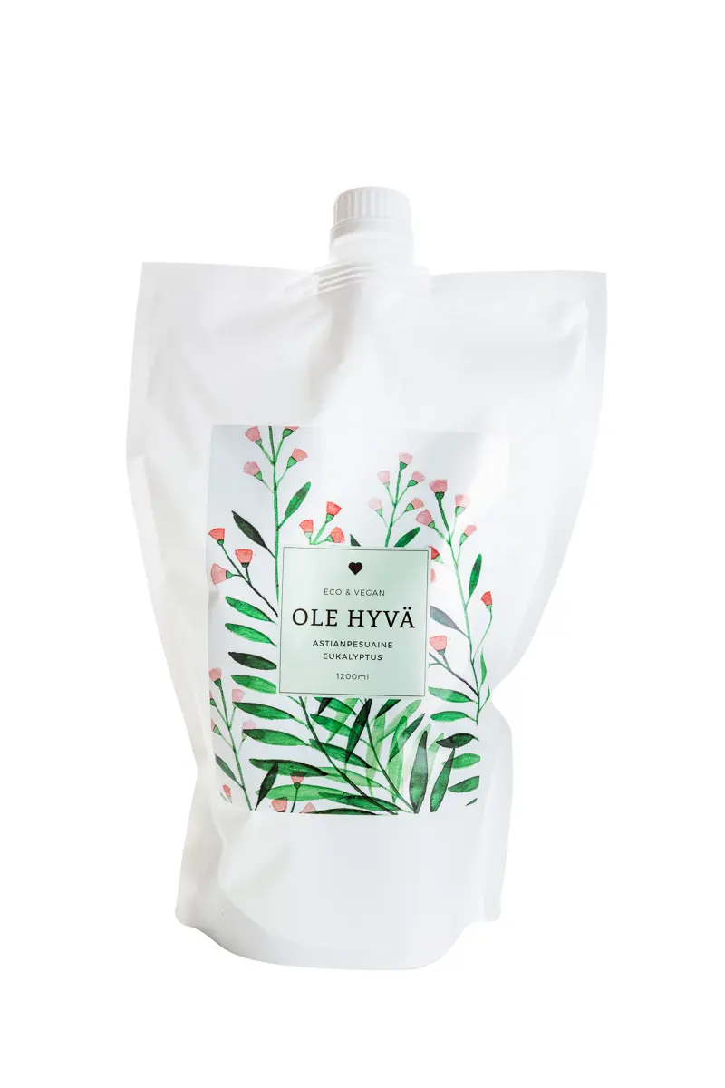 Diskmedel, eukalyptus, 1200 ml påfyllningspåse