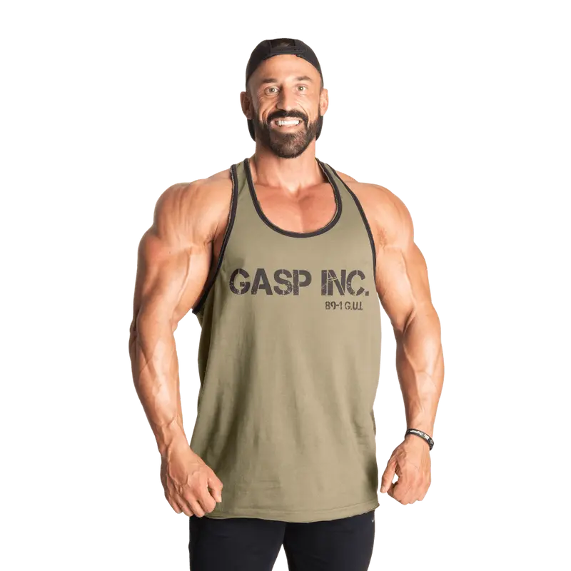 Division Jersey Tank - Washed Green