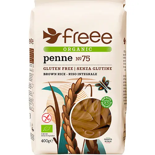 Doves Farm Pastapenne Brunt Ris Glutenfri Eko | 500 g