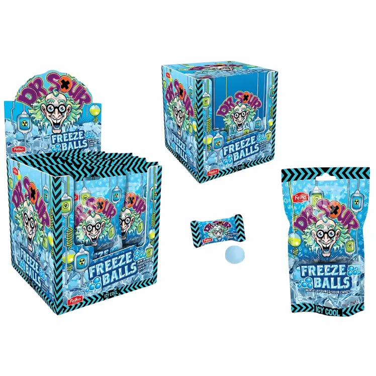 Dr. Sour Freeze Balls Bag 12 X 75 G