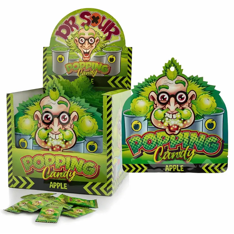 Dr. Sour Popping Candy Apple 20 X 15 G