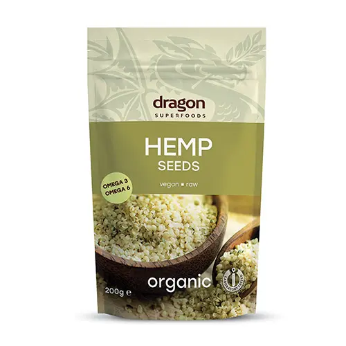 Dragon Superfoods Hampafrö Skalat Ekologisk | 200 g
