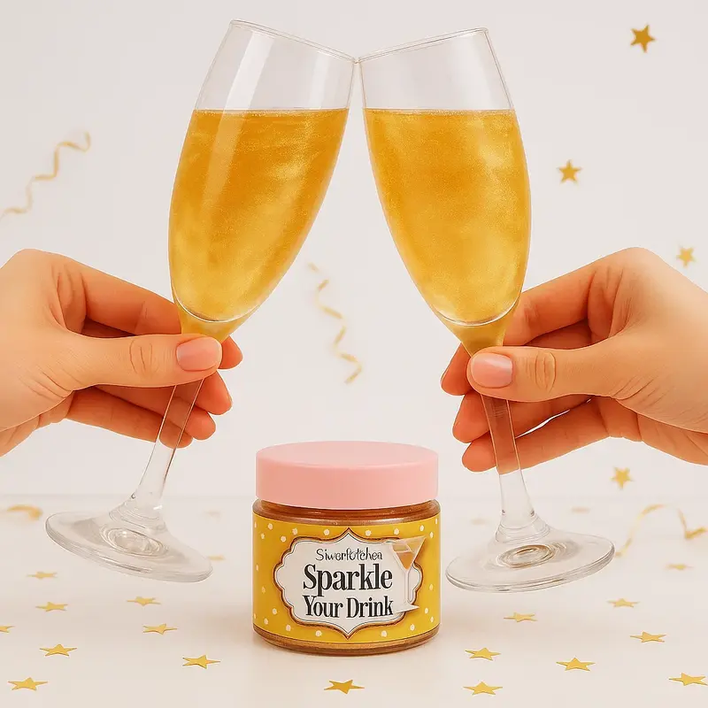 Drinkglitter Sparkle your drink Guld