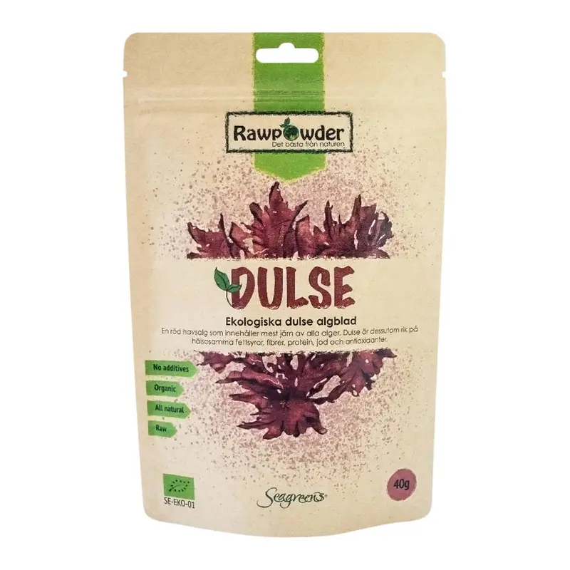 Dulse Algblad, 40g ekologisk